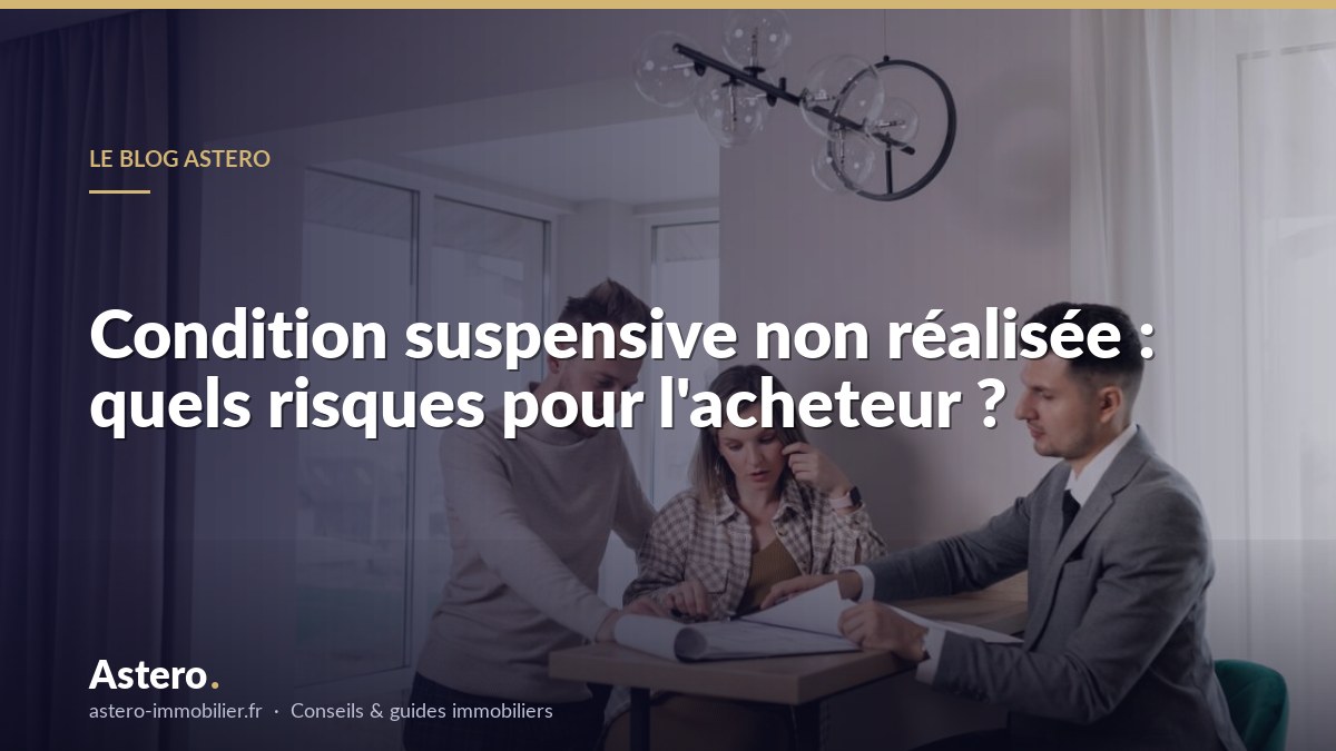 Condition suspensive non réalisée : quels risques pour l'acheteur ?