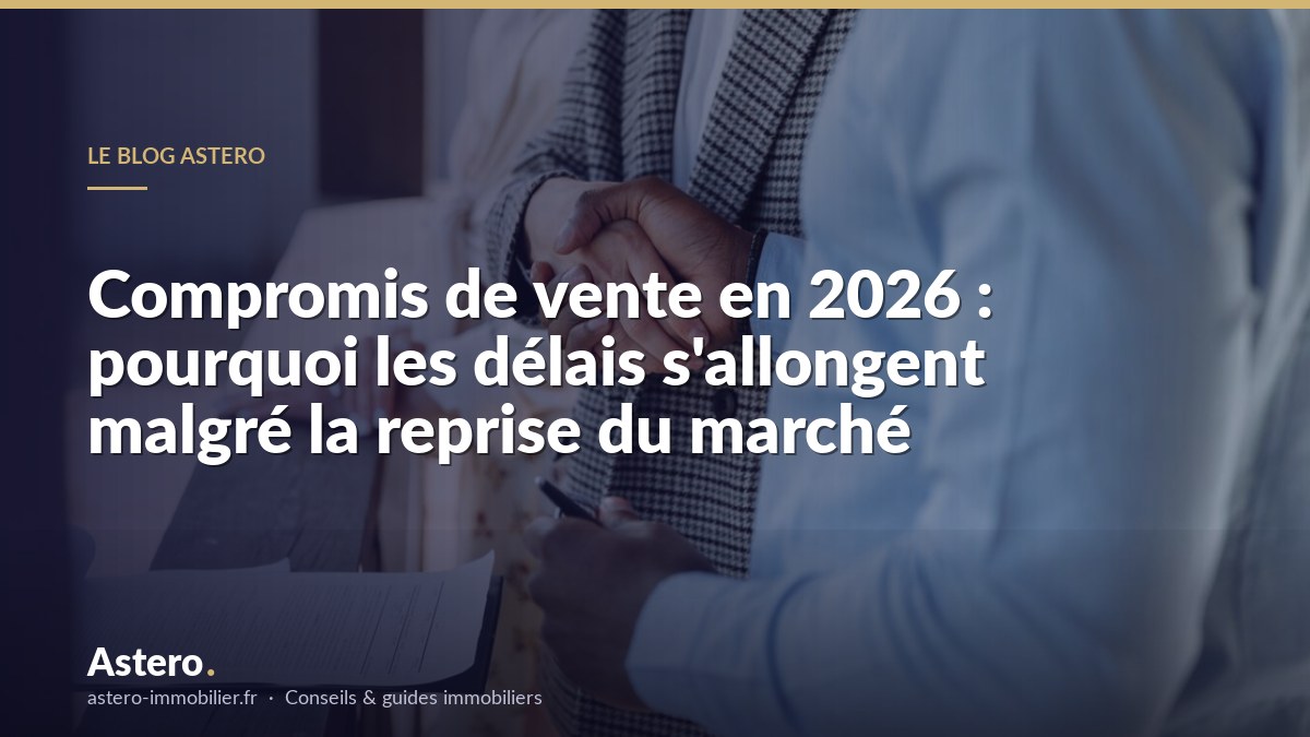 Compromis de vente en 2026 : pourquoi les délais s'allongent malgré la reprise du marché