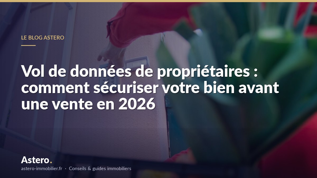 Vol de données de propriétaires : comment sécuriser votre bien avant une vente en 2026