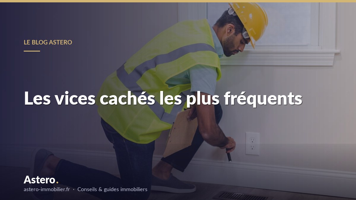 Les vices cachés les plus fréquents